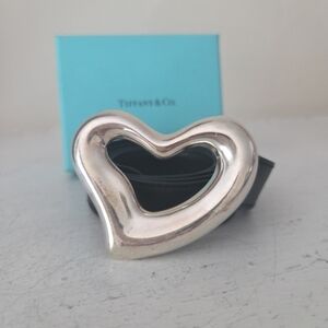 Tiffany & Co. 1975 Elsa Peretti Heart Belt Sterling Silver 925 Vintage Gift Box